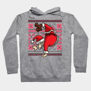 Ugly Christmas Sweater T-Shirt | Handstand Santa Claus Hoodie